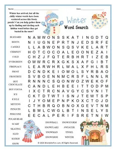 Winter Word Search