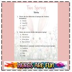 Fun Spring Facts Trivia