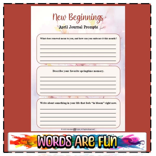New Beginnings Journal Prompts