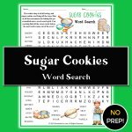Sugar Cookies Word Search