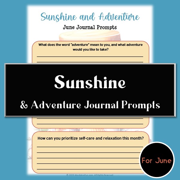 Sunshine & Adventure Journal Prompts