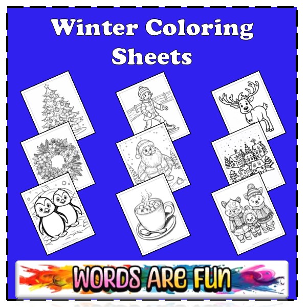 Winter Coloring Sheets