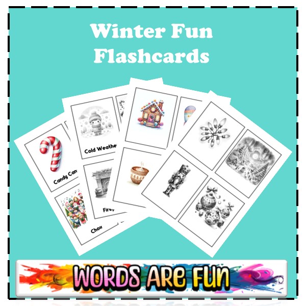 FREE Winter Fun Flashcards