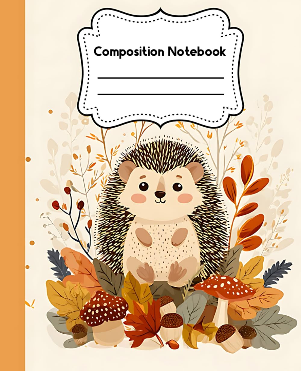 Autumn Hedgehog Composition Notebook