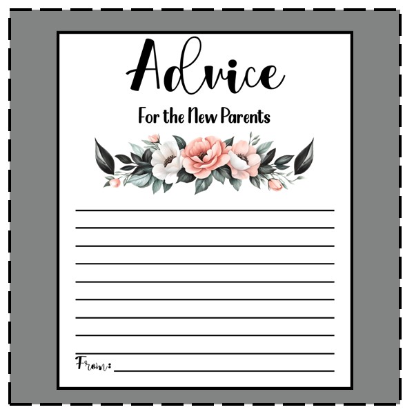 Advice Cards for New Parents