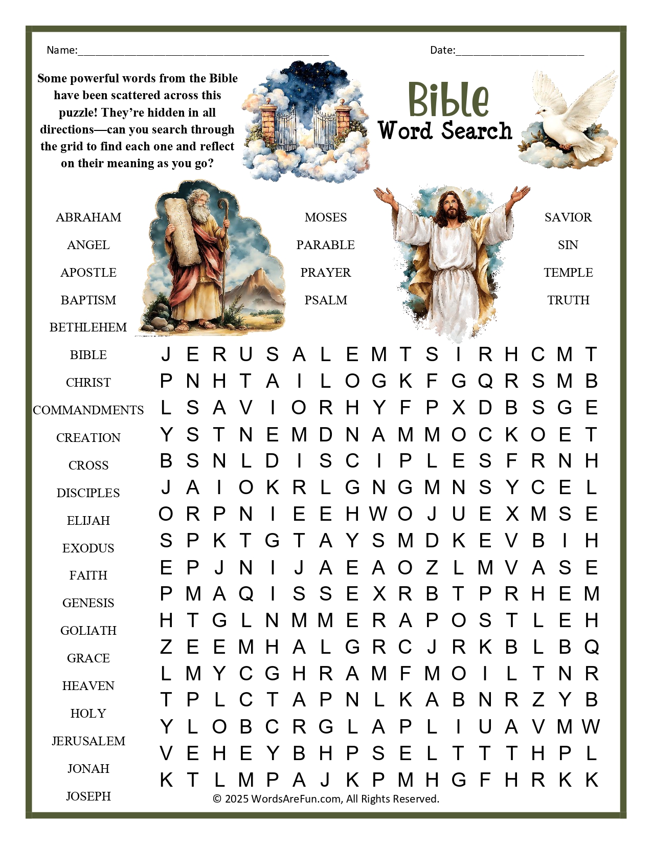 Bible Word Search for Teens
