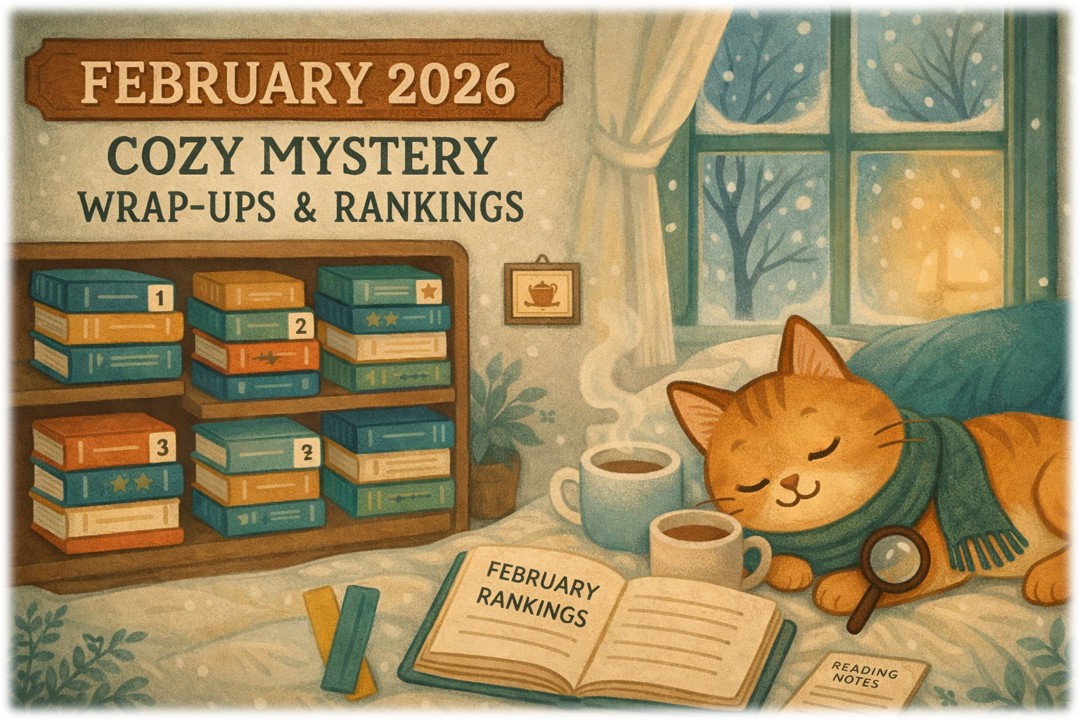 February 2026 Cozy Mystery Reading Wrap-Up and Rankings