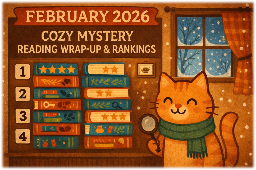 February 2026 Cozy Mystery Reading Wrap-Up and Rankings