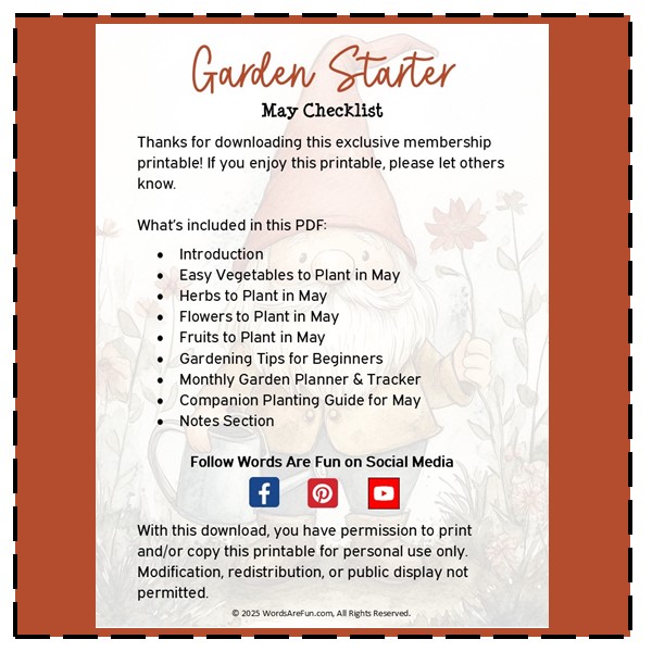Garden Starter Checklist