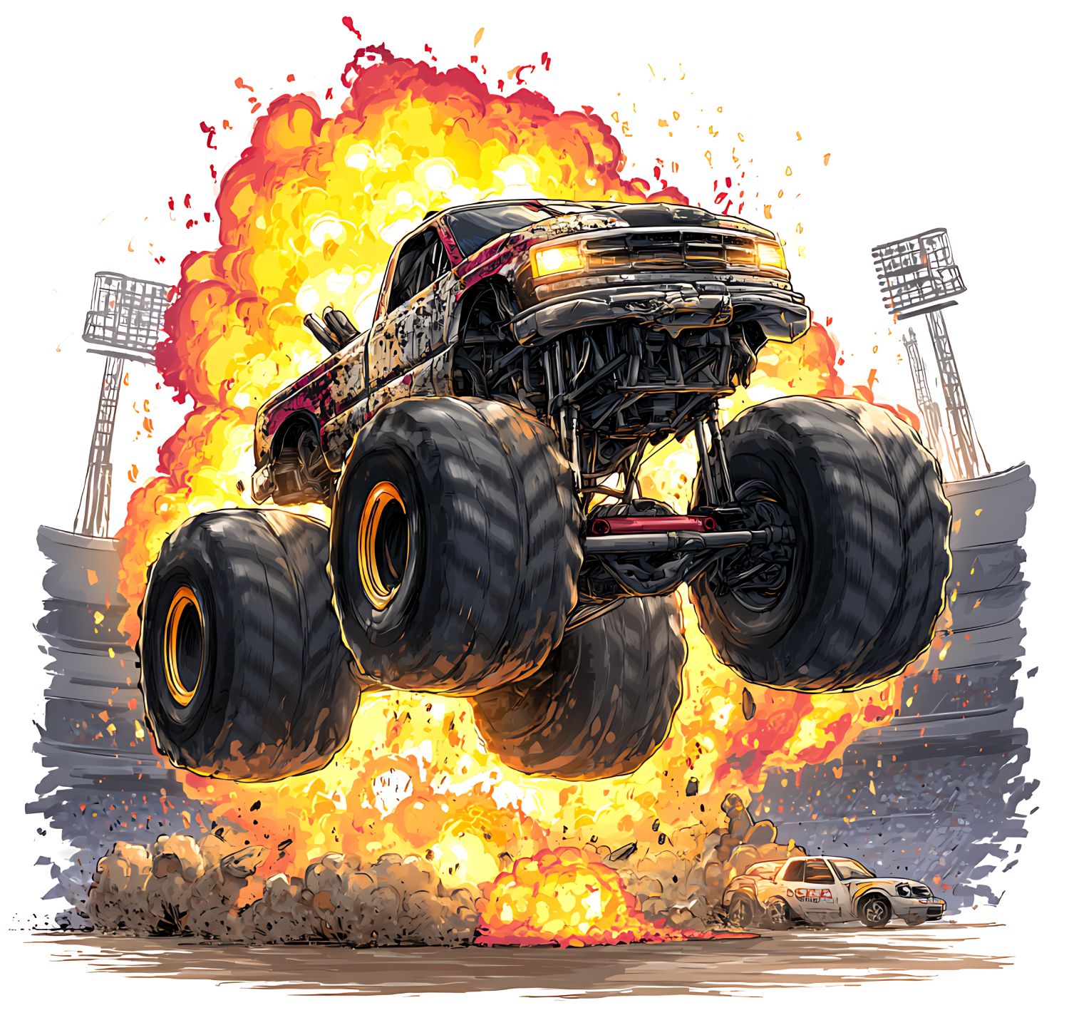 Monster Truck Coloring Pages