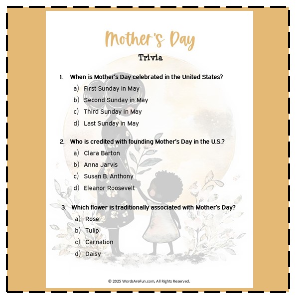 Mother's Day Trivia