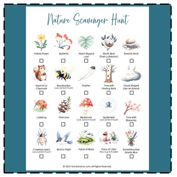 Nature Scavenger Hunt