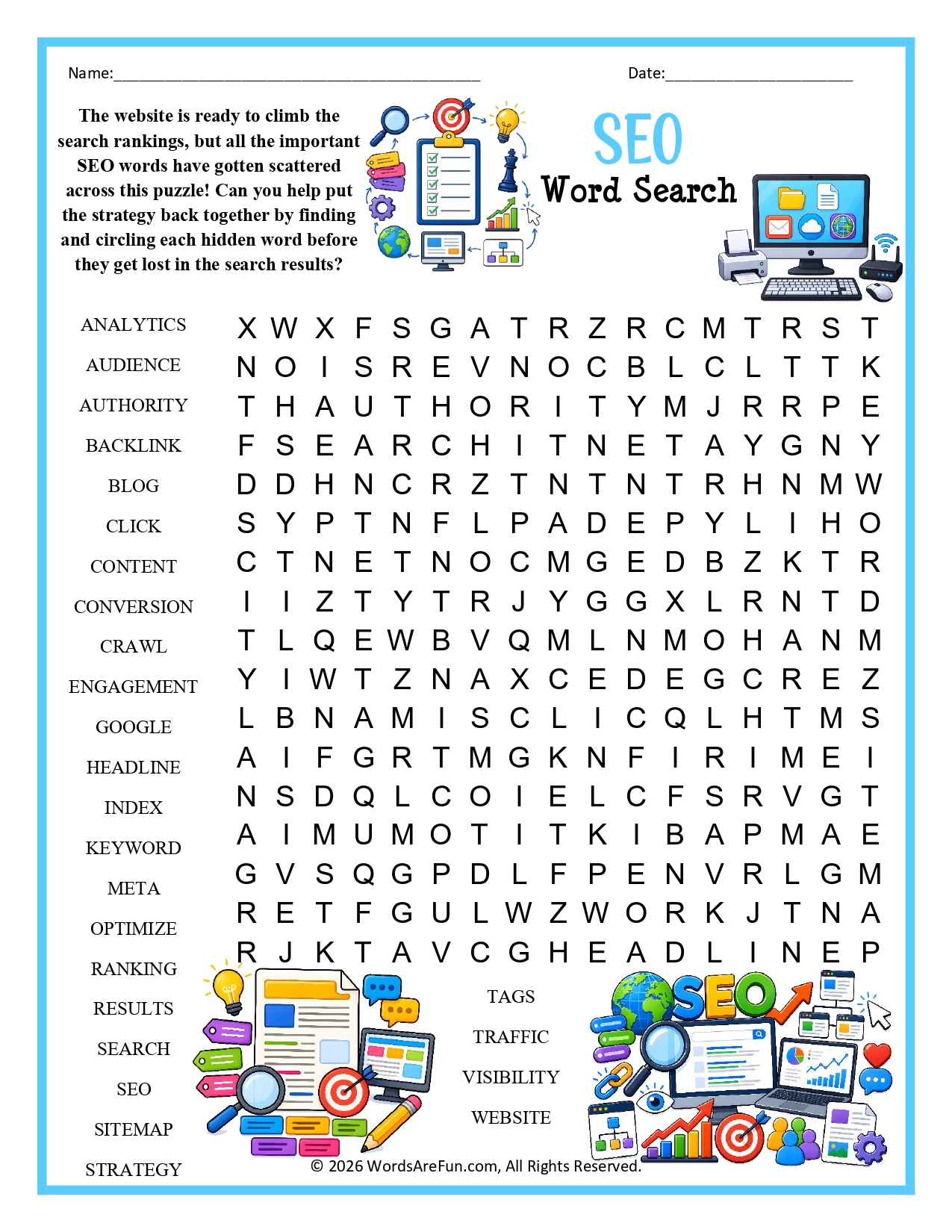 SEO Word Search
