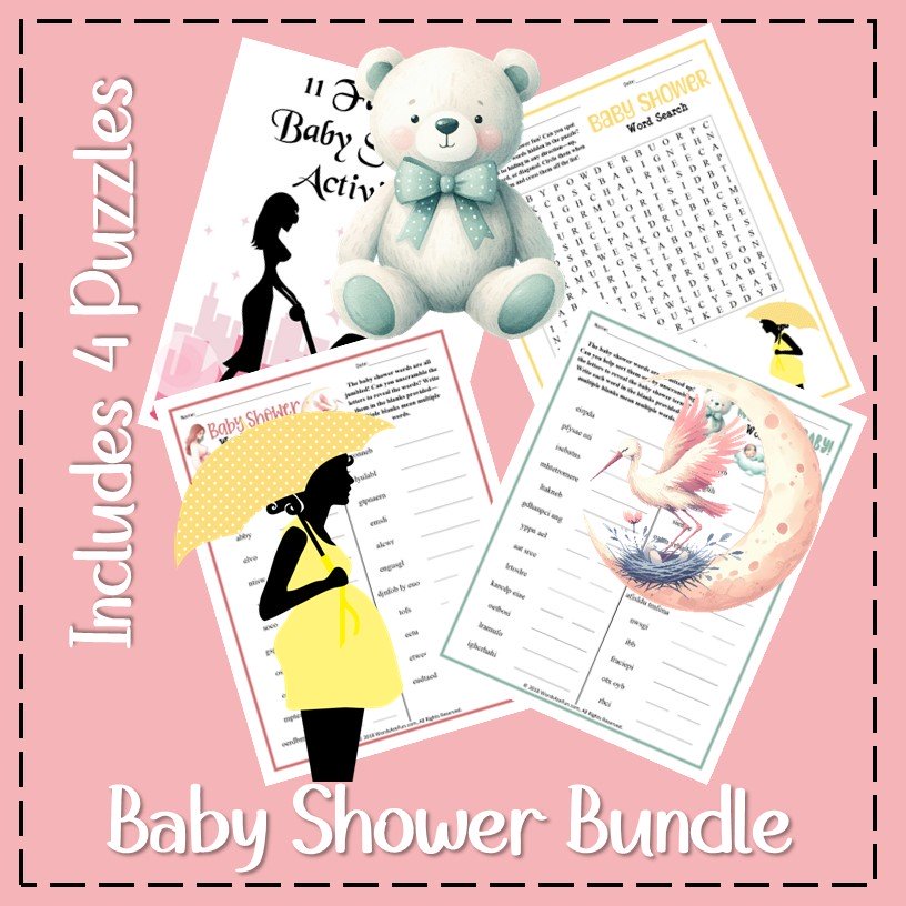 Baby Shower Game Bundle