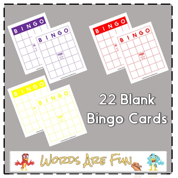 Blank Bingo Cards Bundle