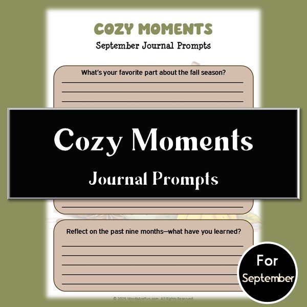 Cozy Moments Journal Prompts