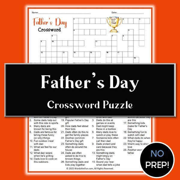 Father's Day Crossword Puzzle