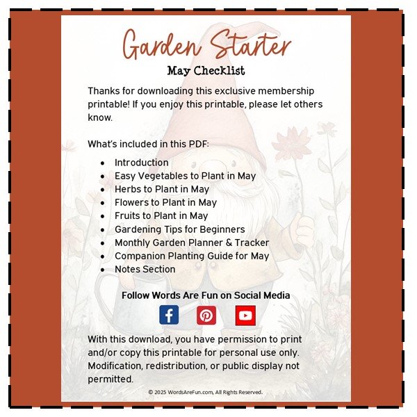 Garden Starter Checklist