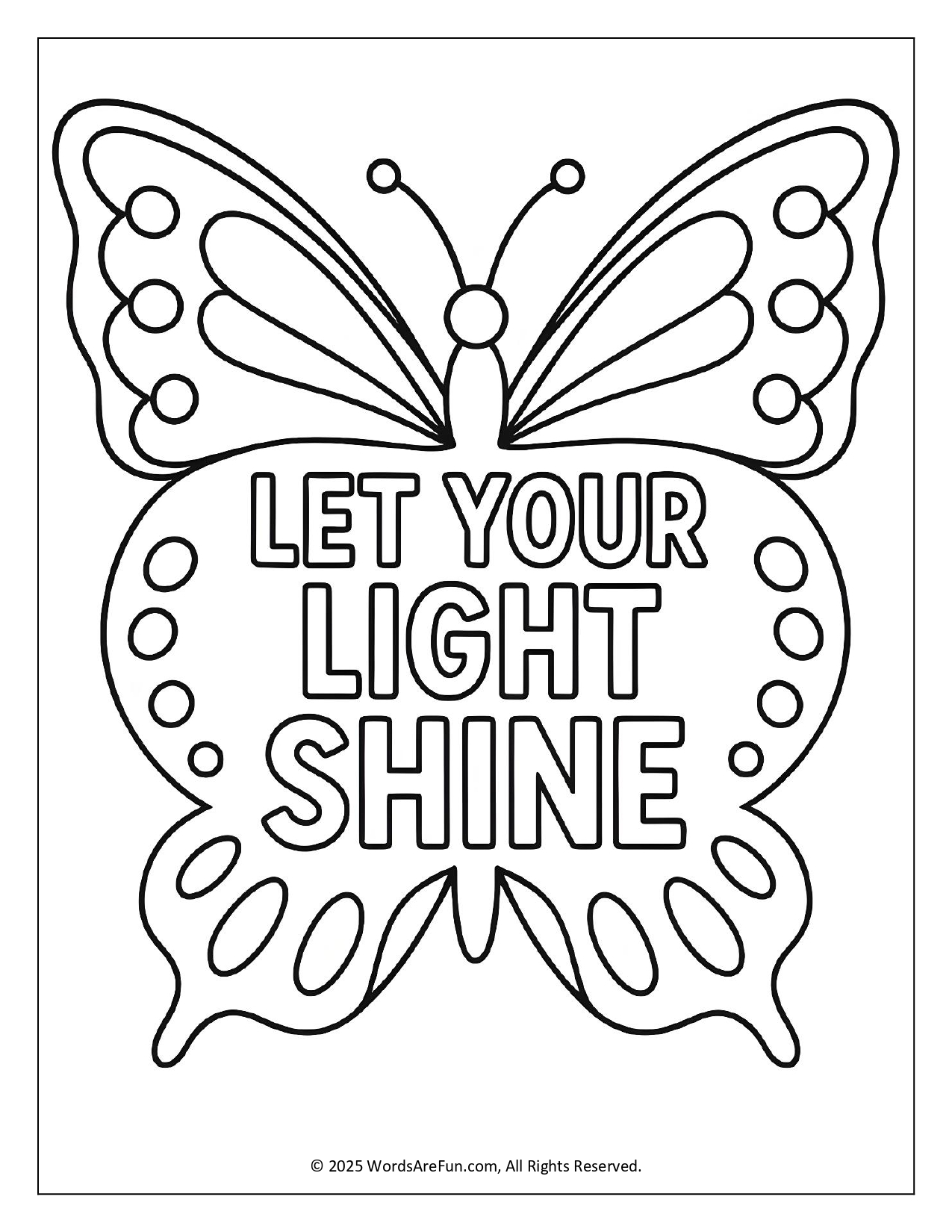 Inspirational Coloring Sheets