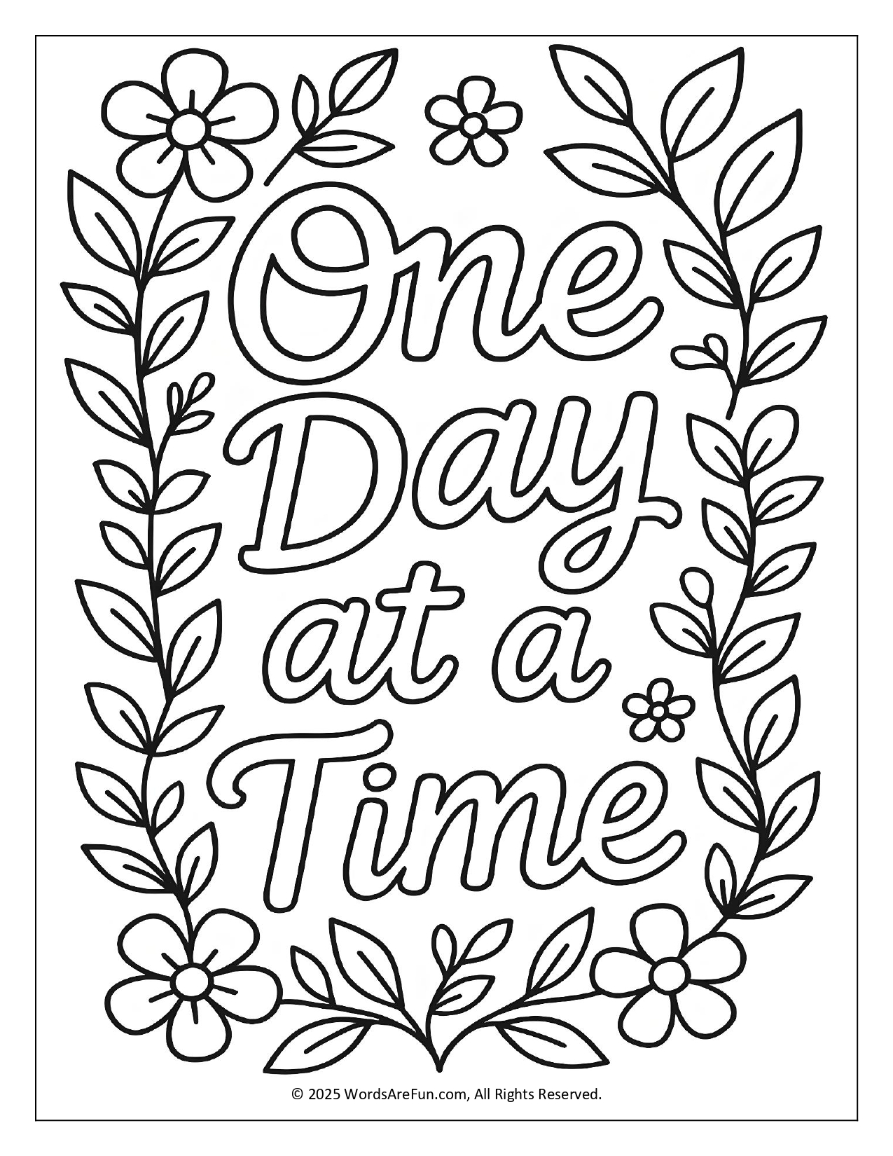 Inspirational Coloring Sheets