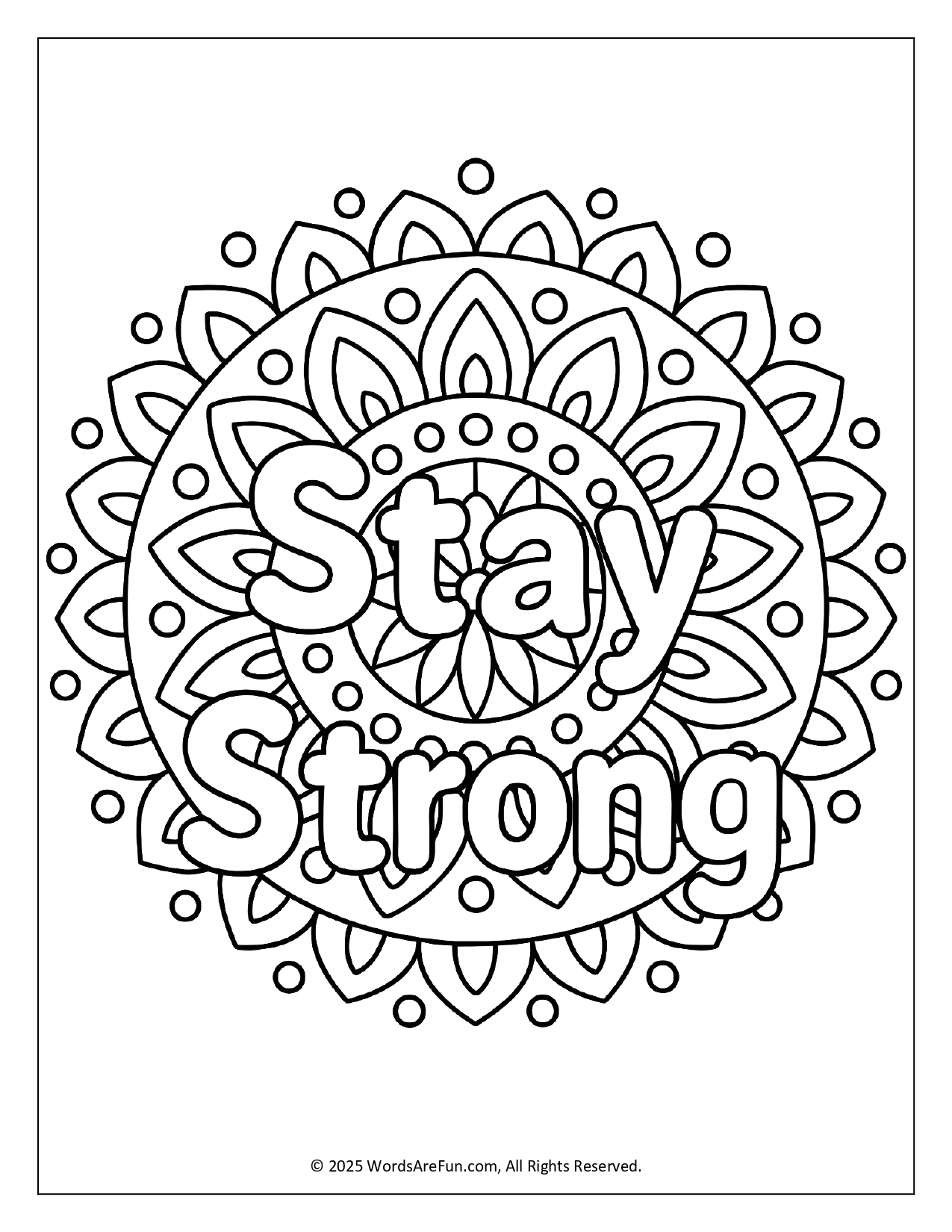 Inspirational Coloring Sheets