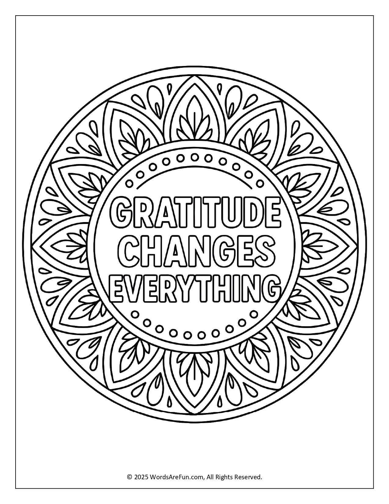 Inspirational Coloring Sheets