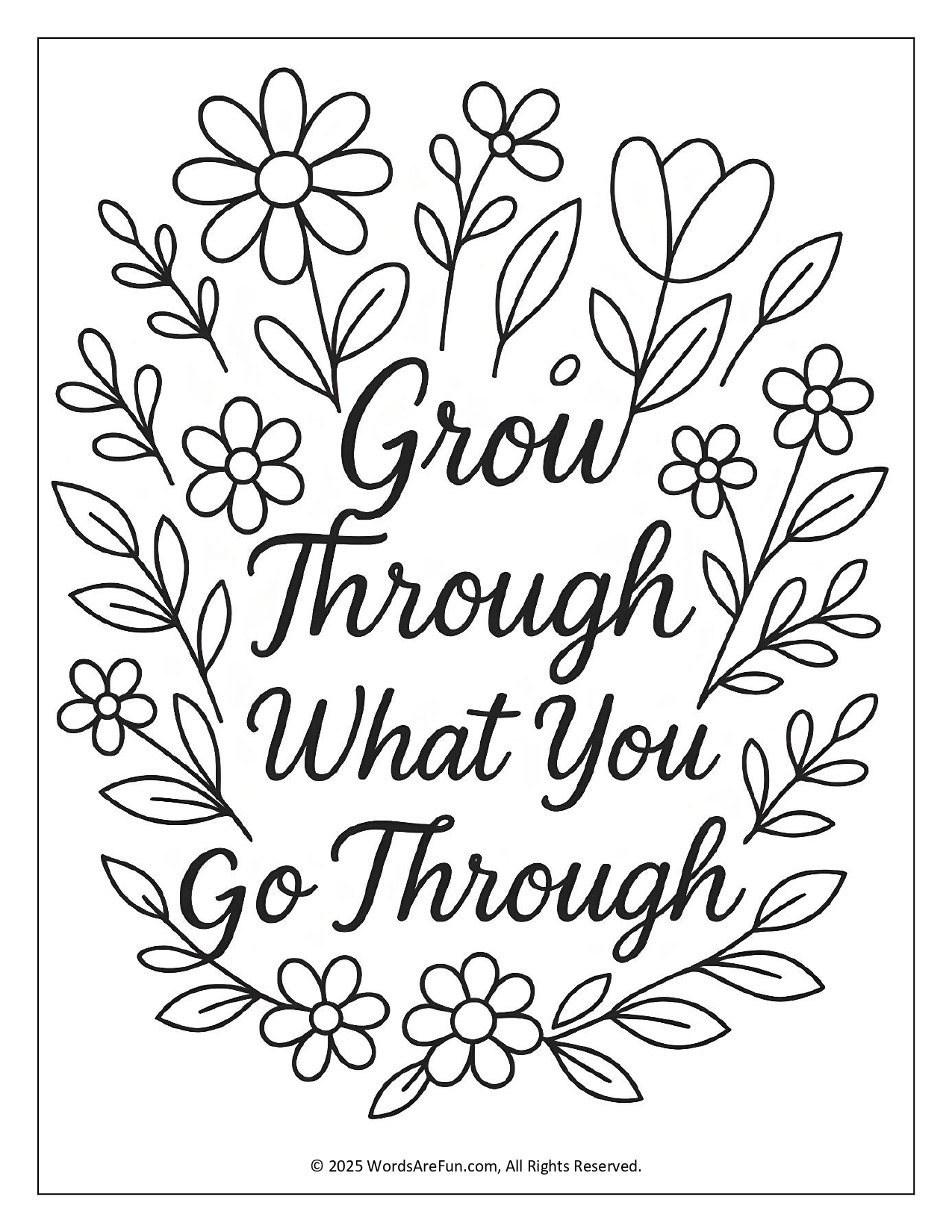 Inspirational Coloring Sheets