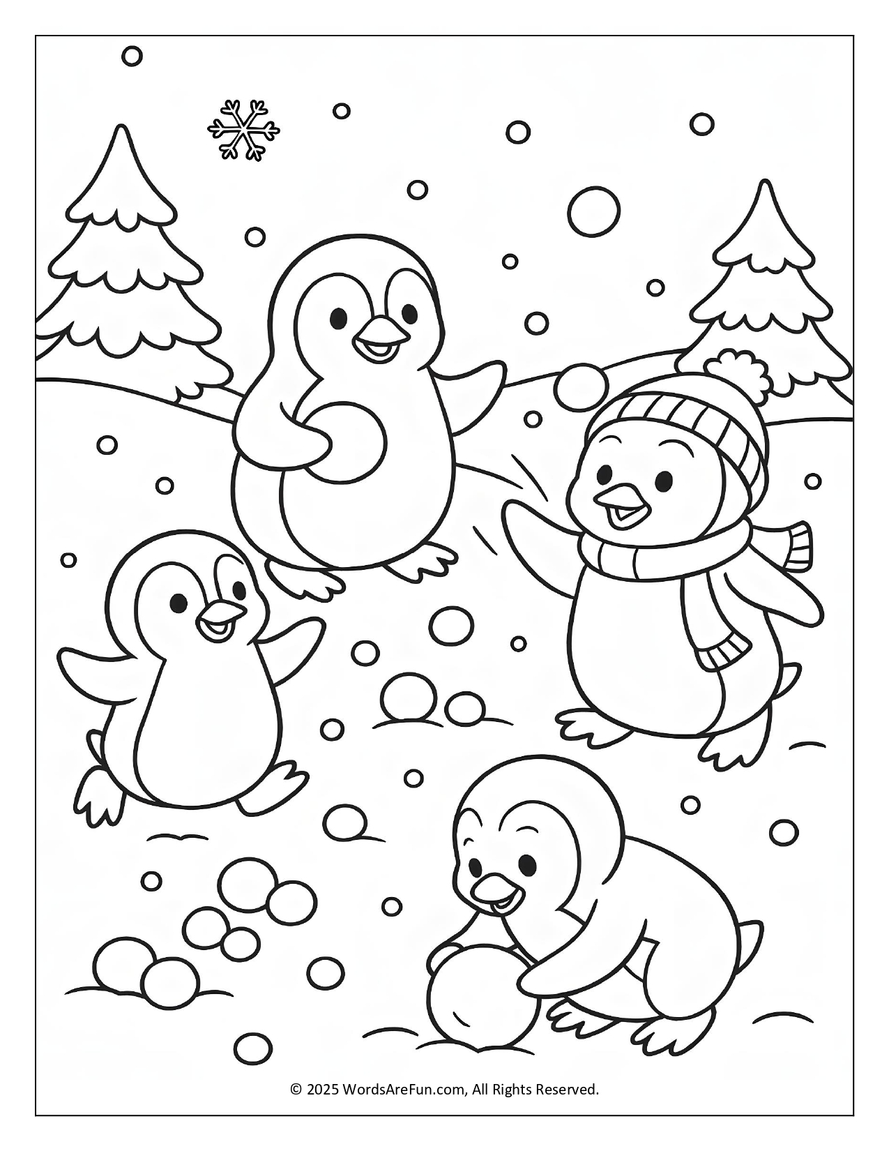 January Coloring Sheets