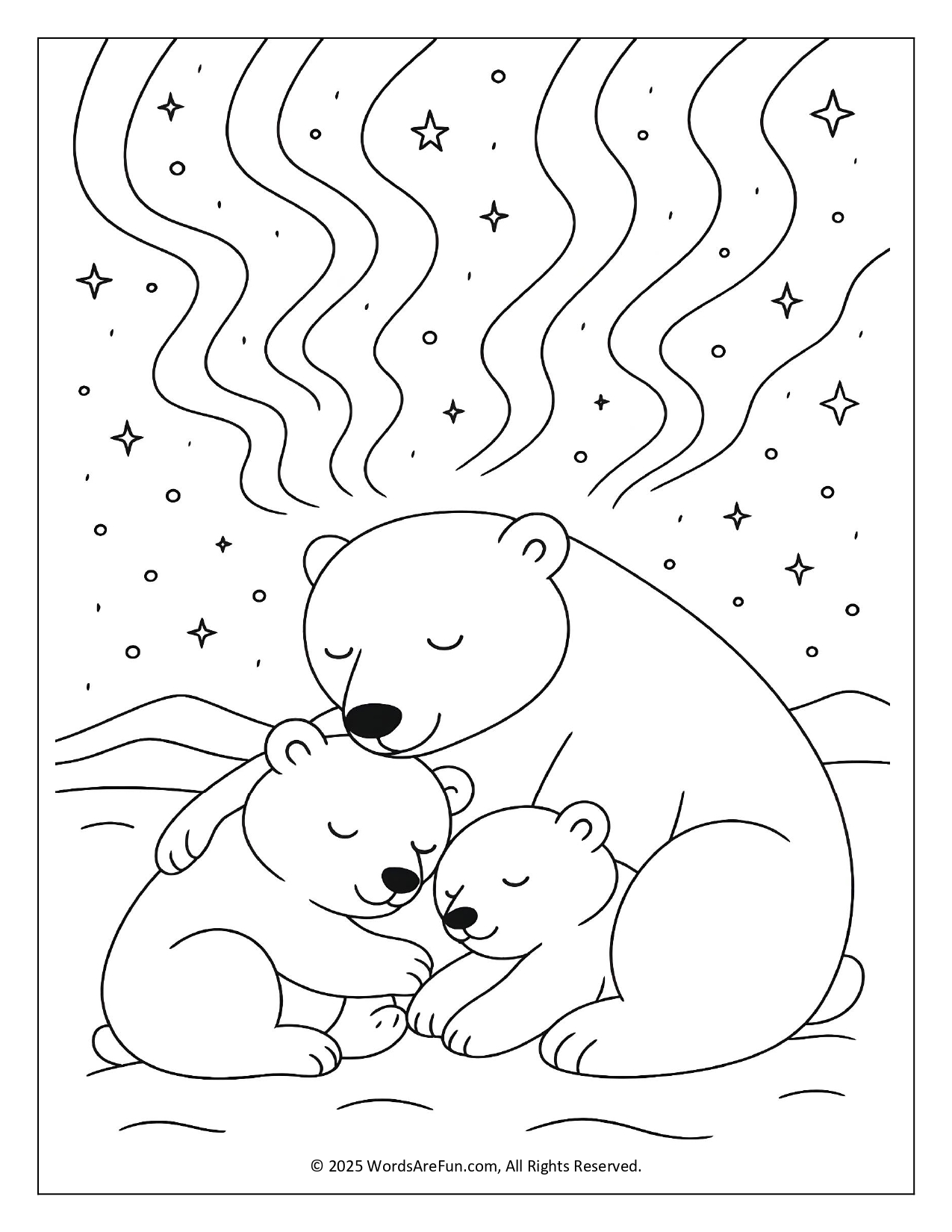 January Coloring Sheets