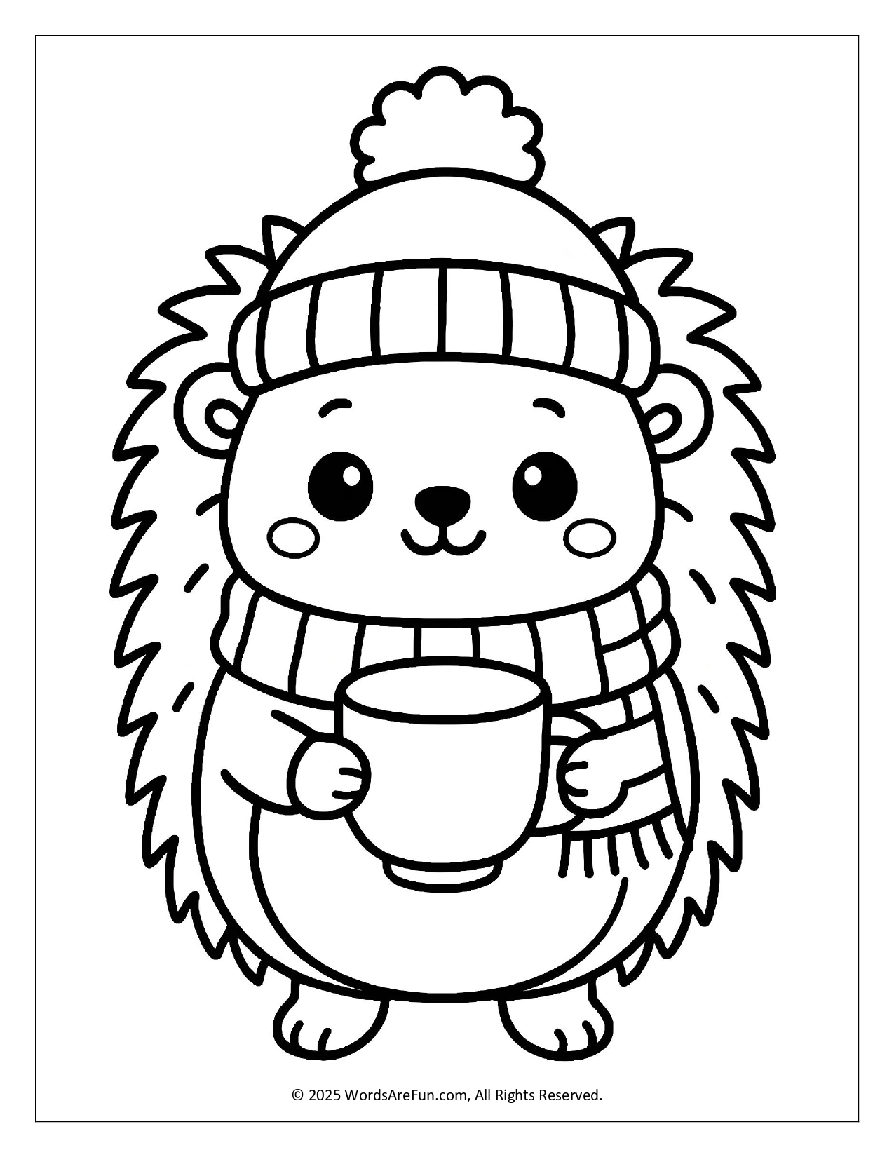 January Coloring Sheets