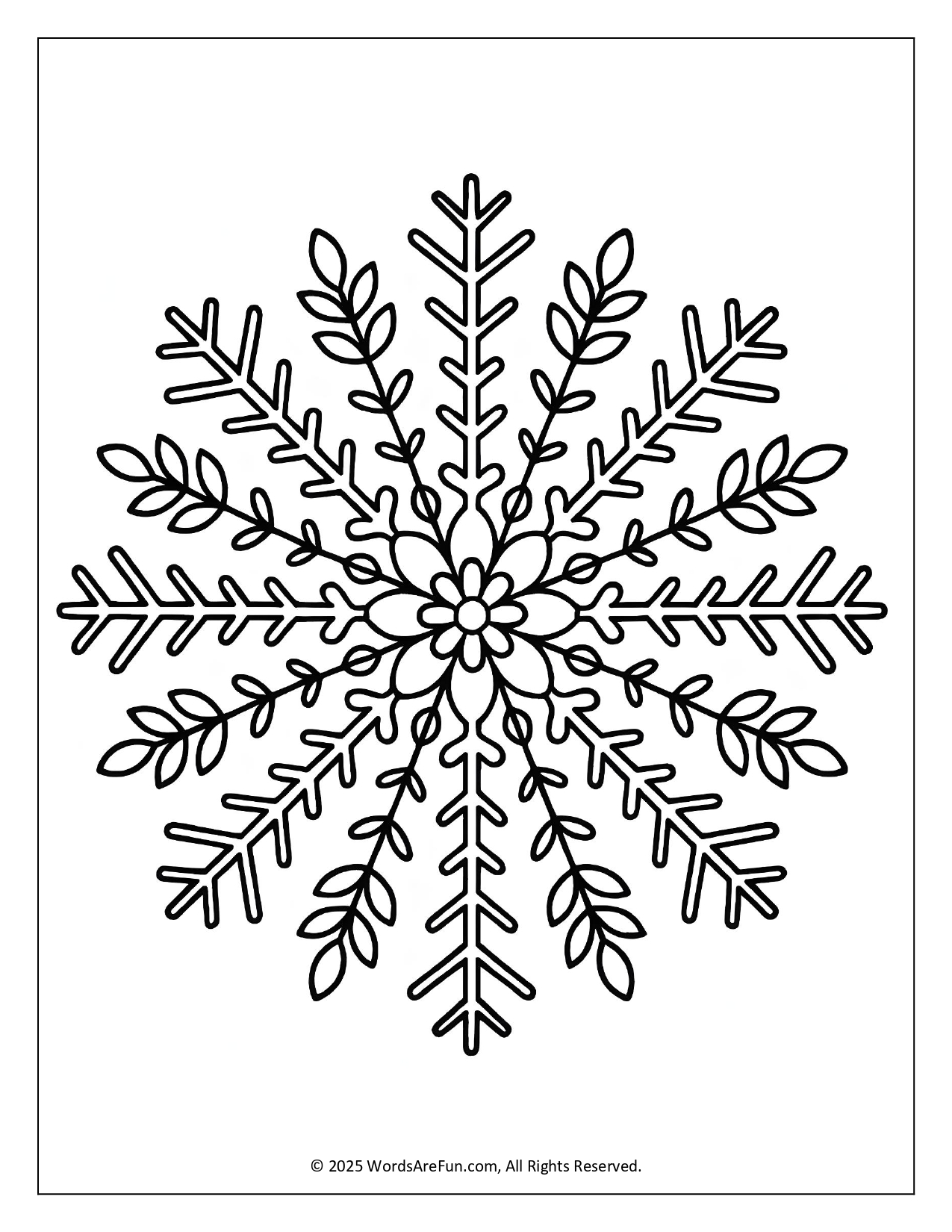 January Coloring Sheets