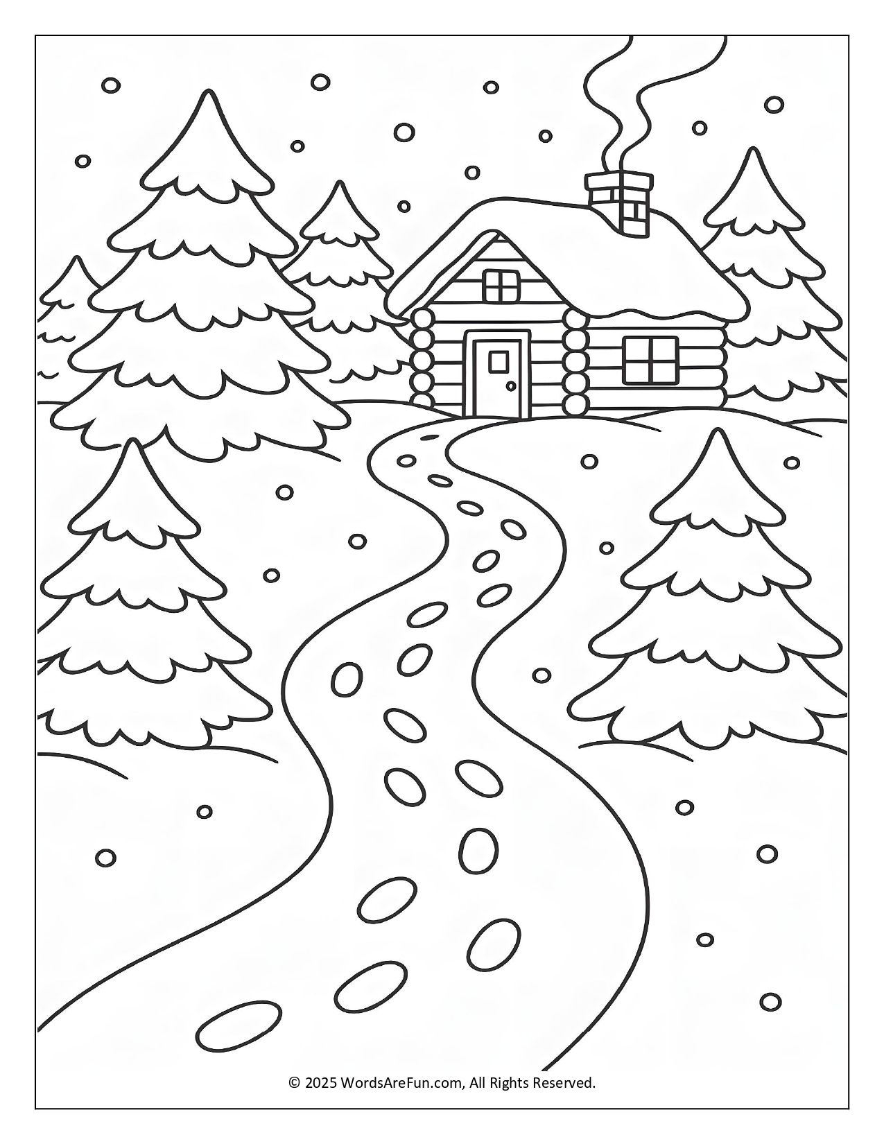 January Coloring Sheets