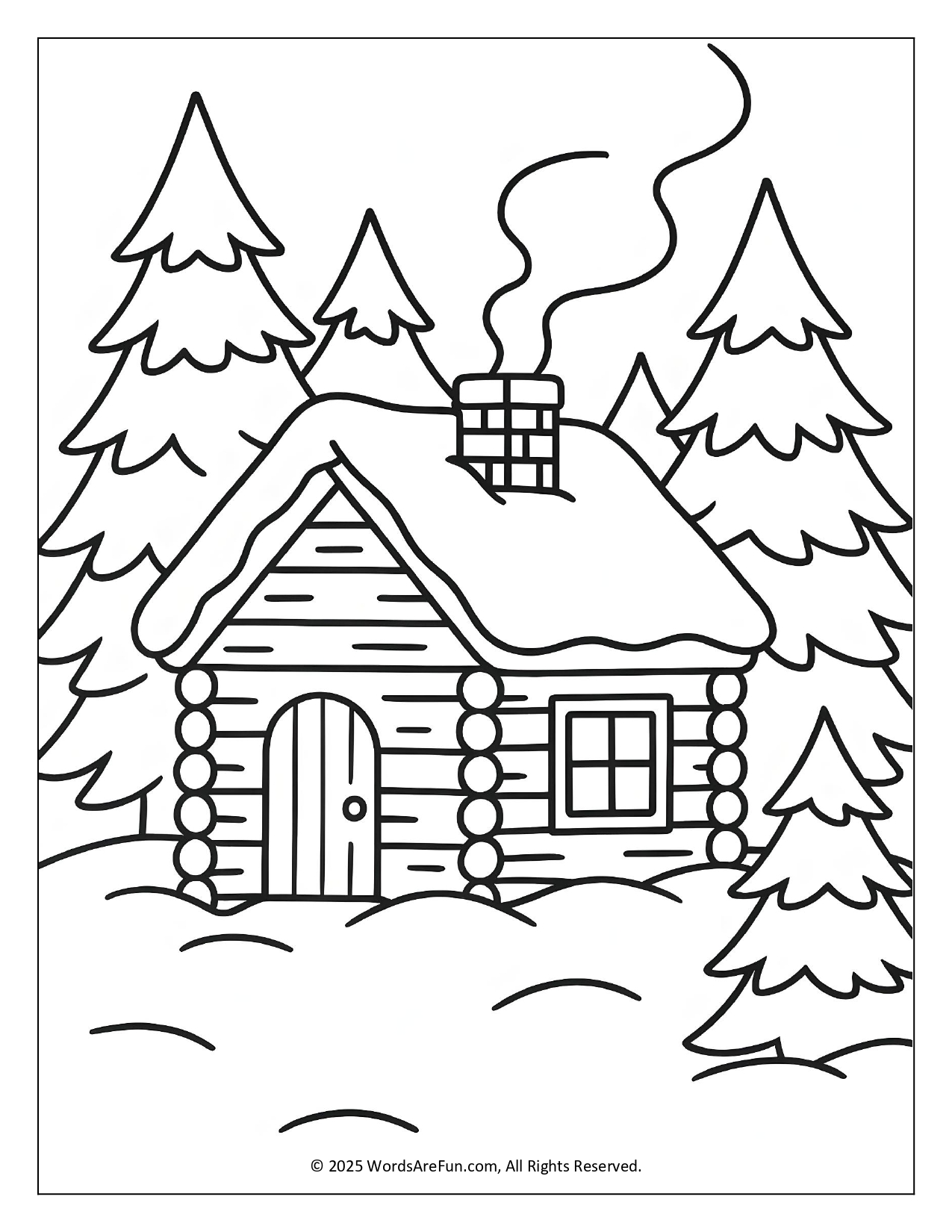 January Coloring Sheets