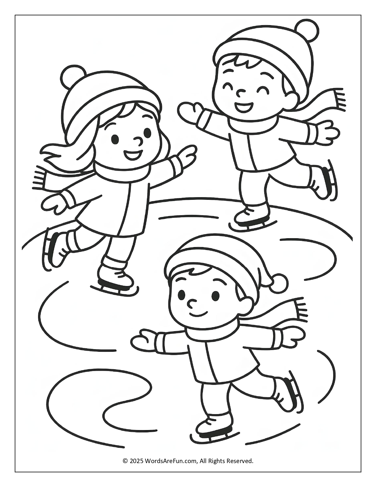January Coloring Sheets