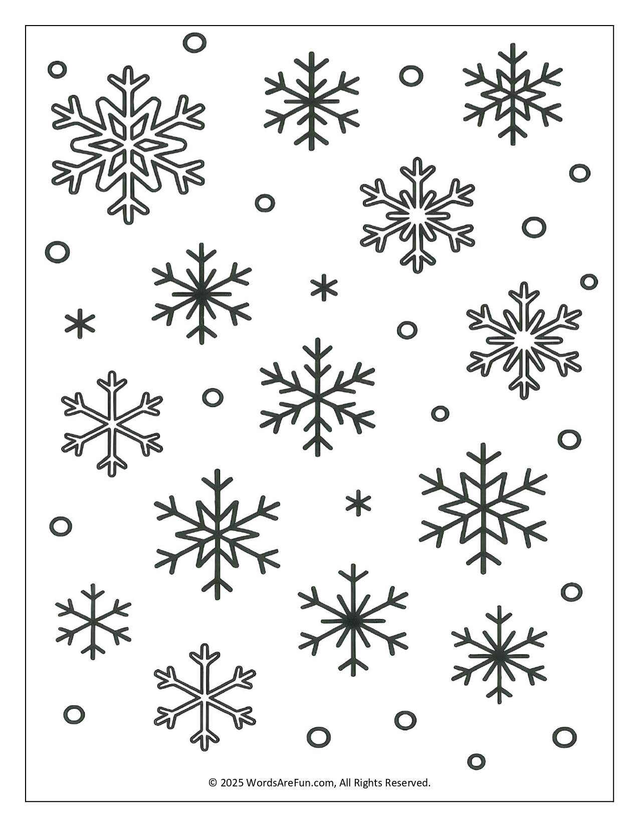 January Coloring Sheets