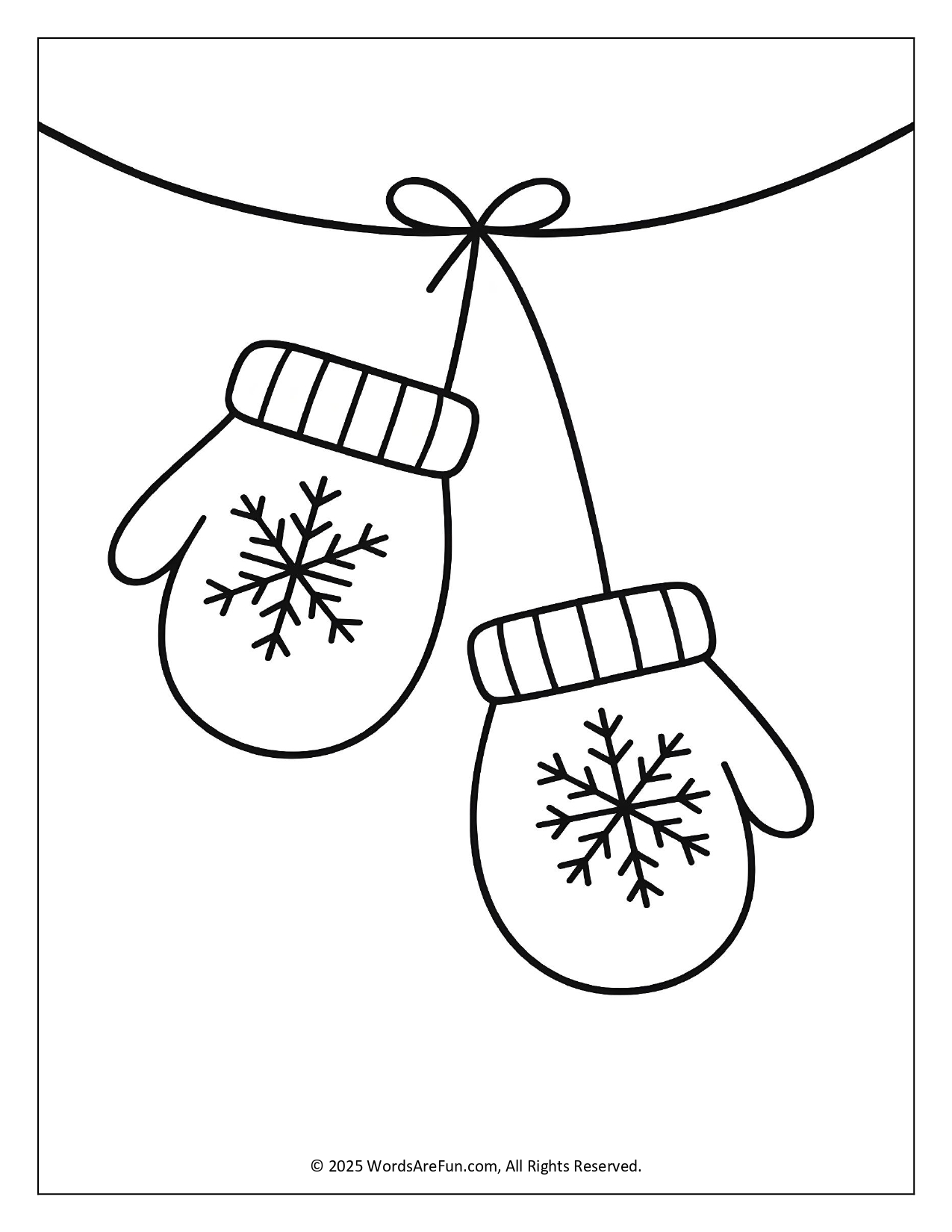 January Coloring Sheets