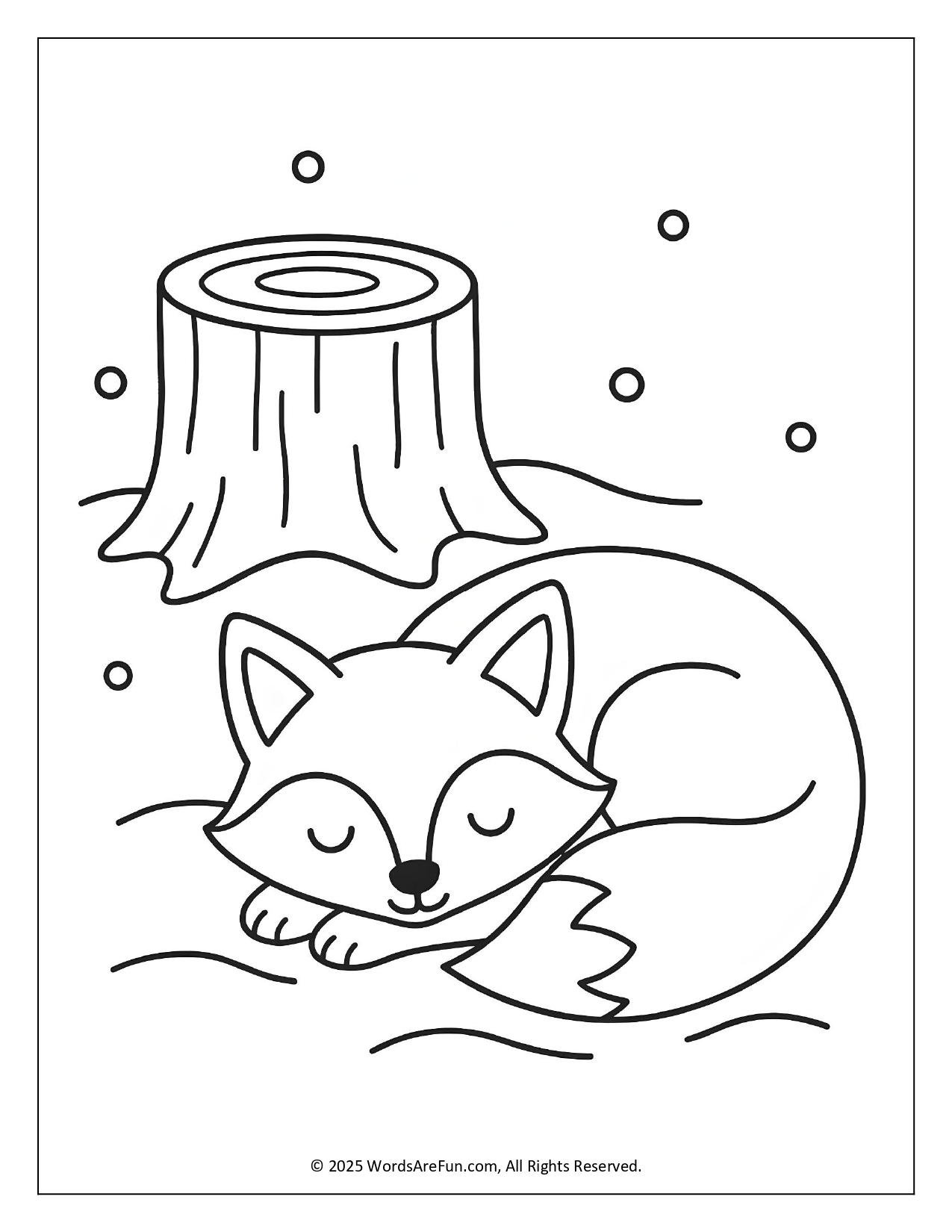 January Coloring Sheets