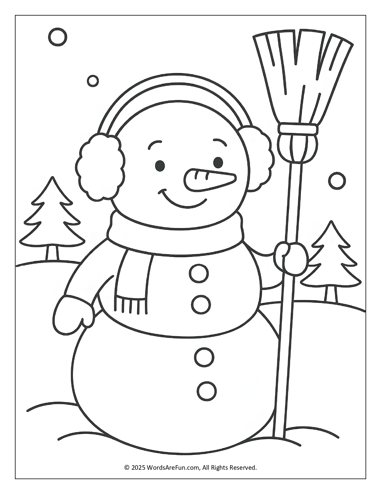 January Coloring Sheets