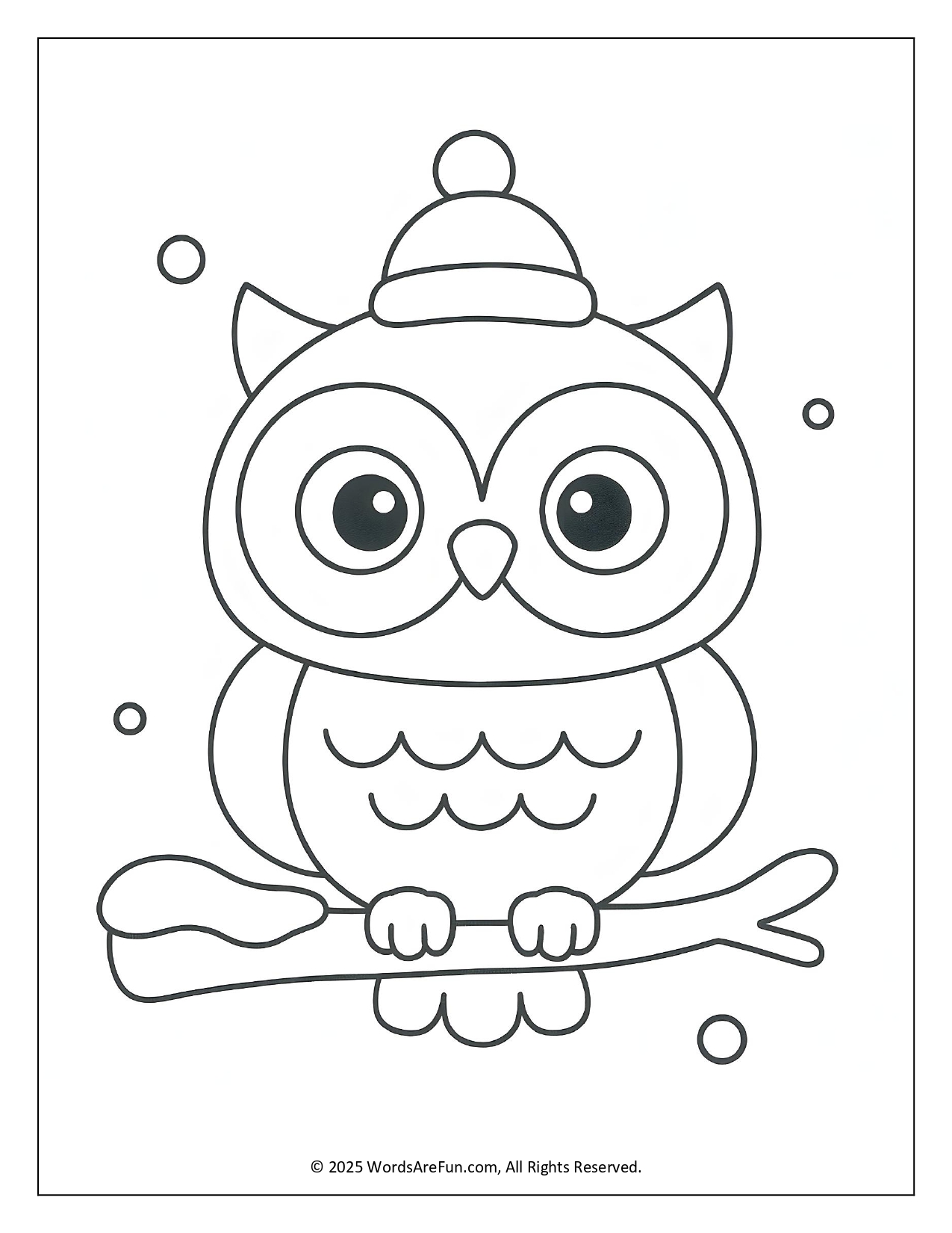 January Coloring Sheets