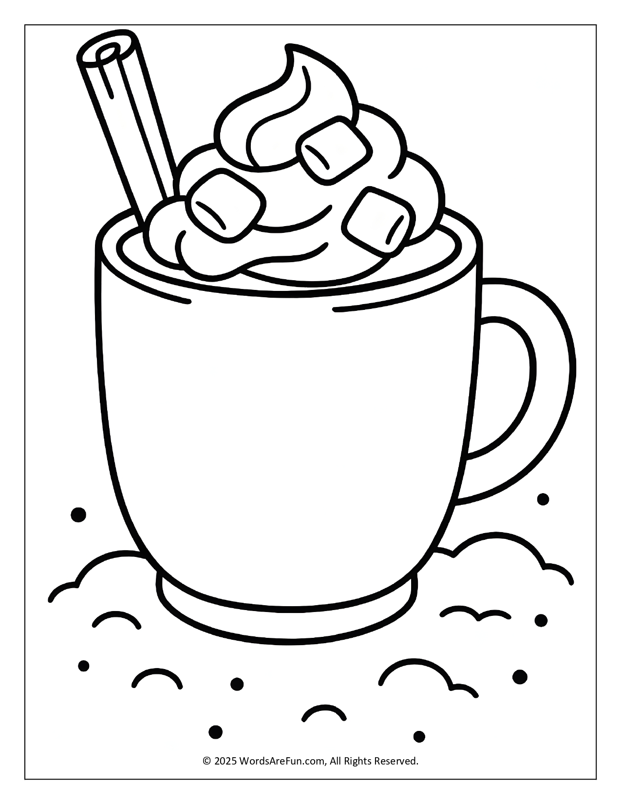 January Coloring Sheets