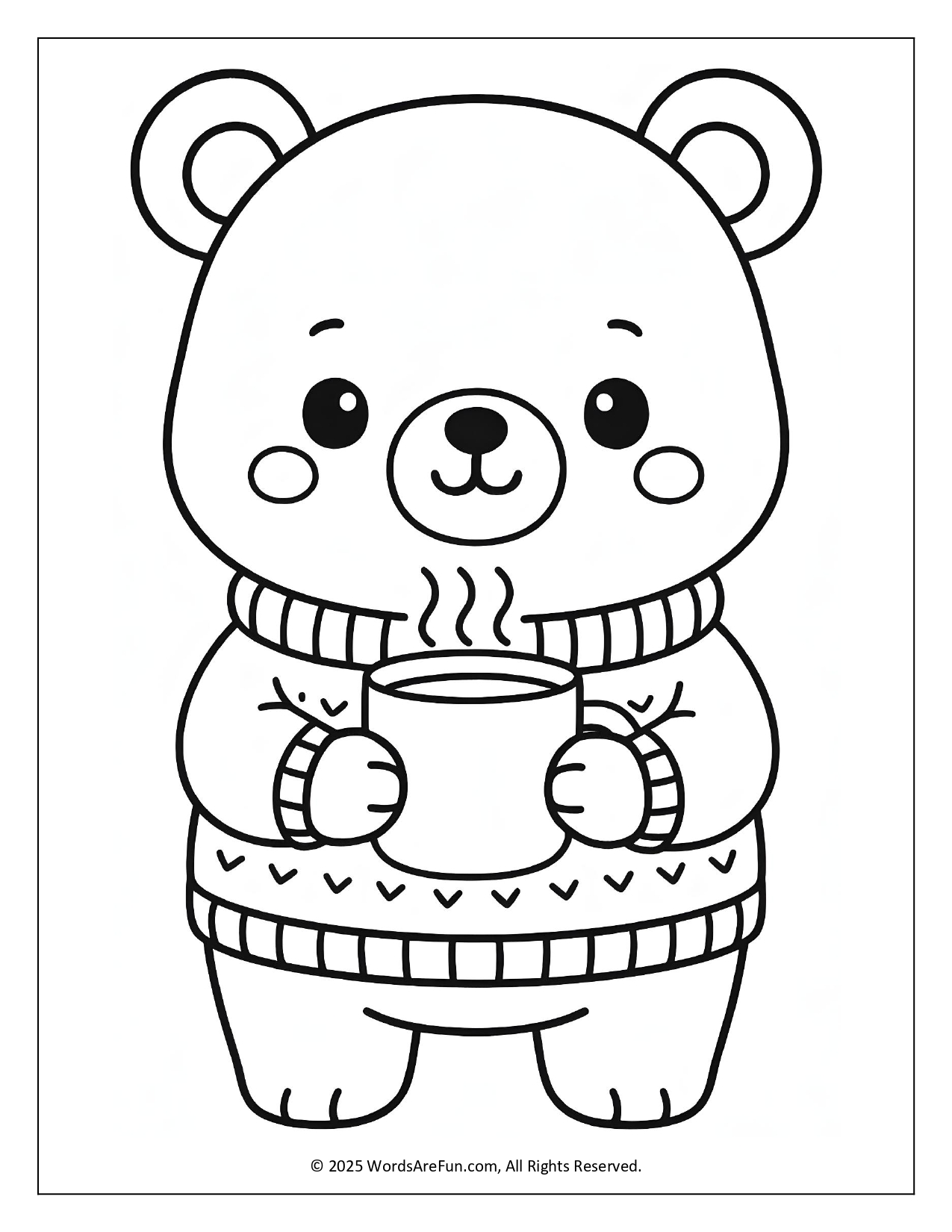 January Coloring Sheets