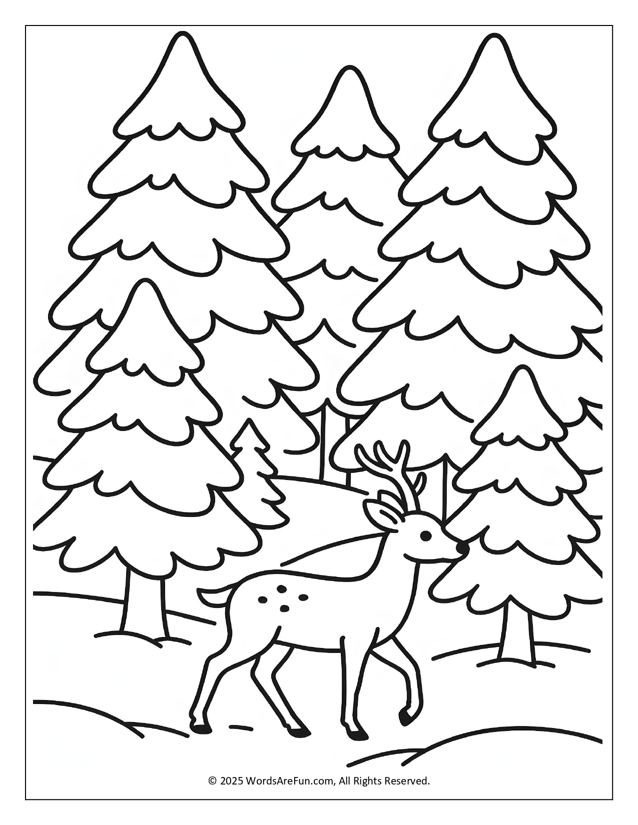 January Coloring Sheets
