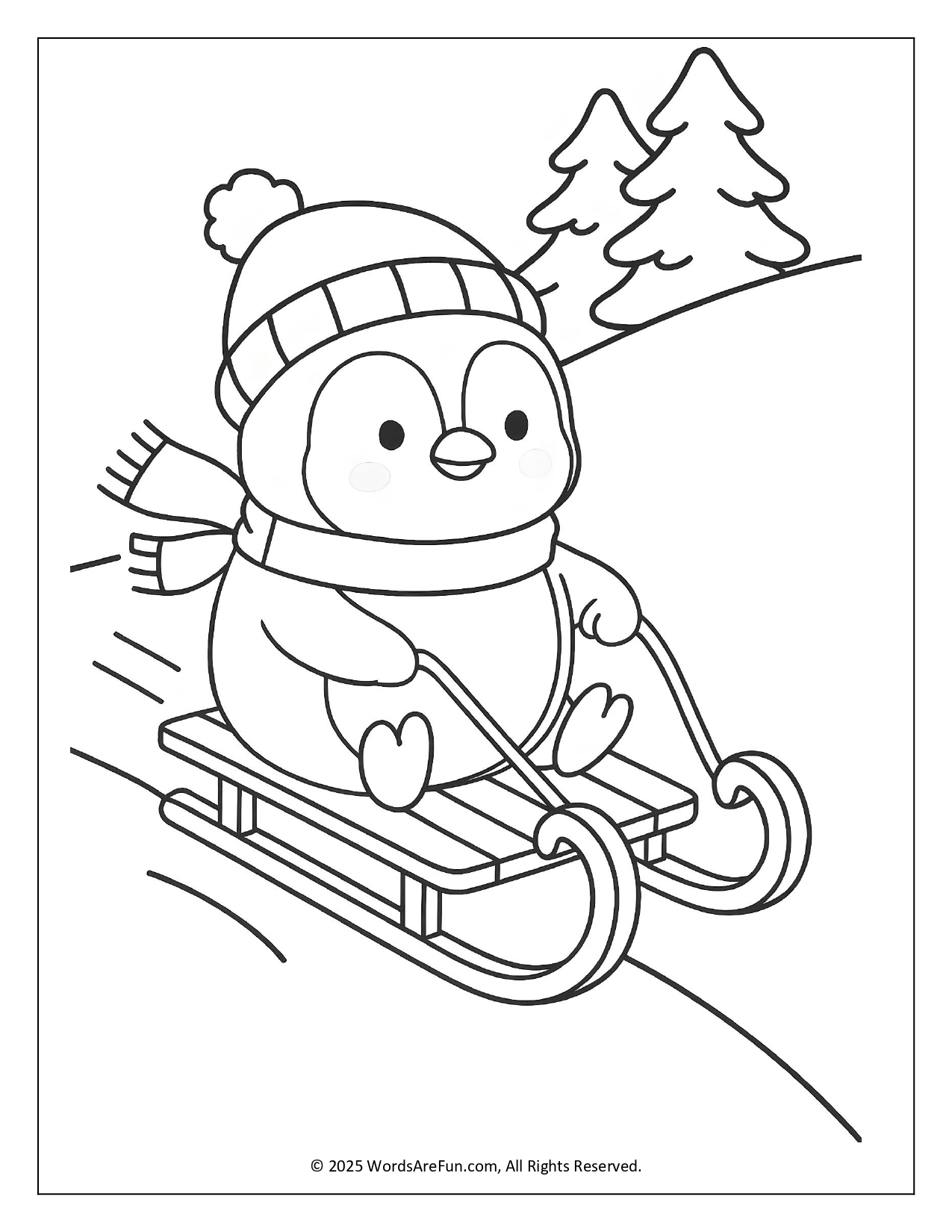 January Coloring Sheets