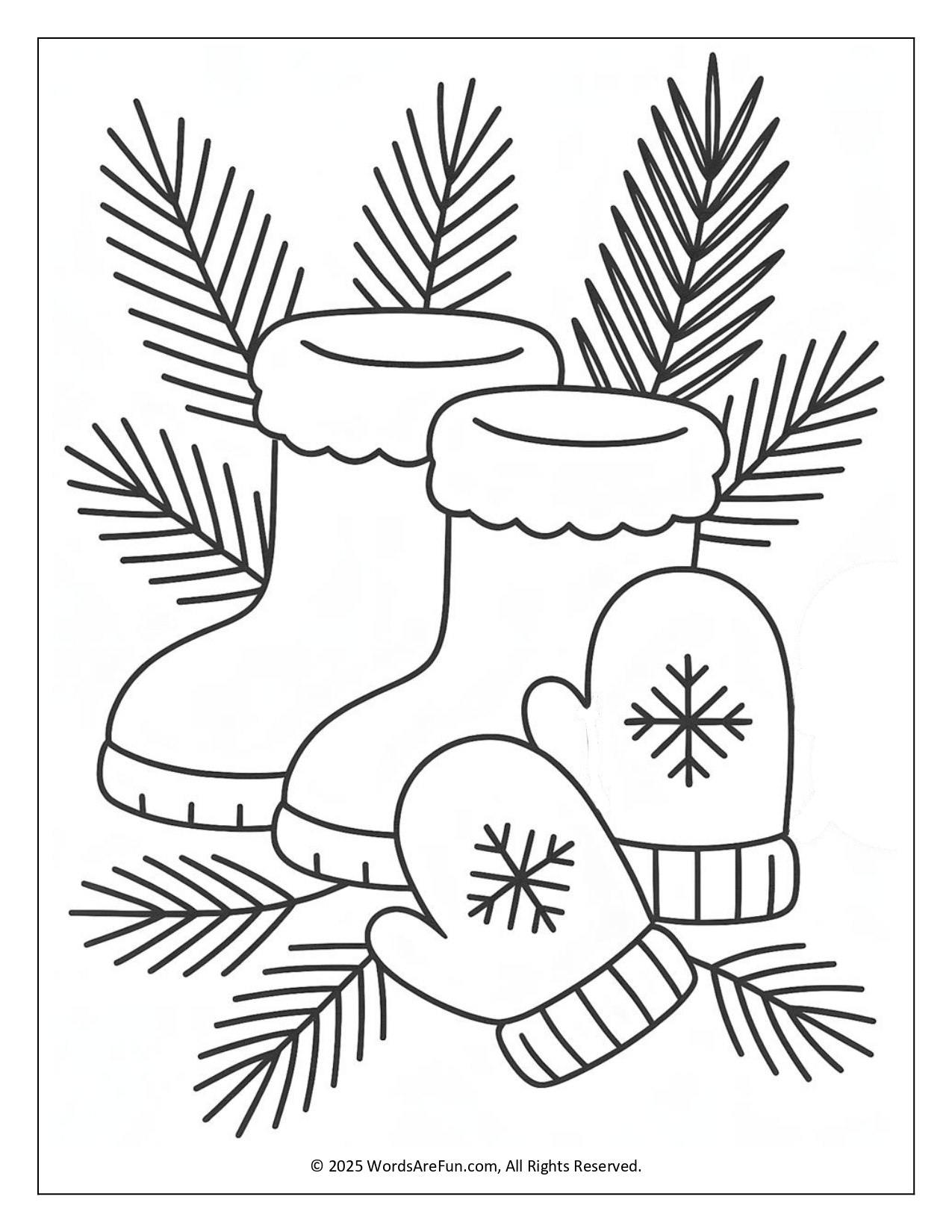 January Coloring Sheets