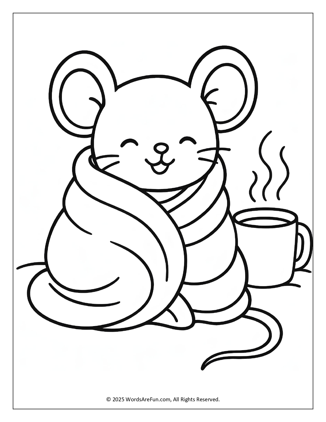January Coloring Sheets