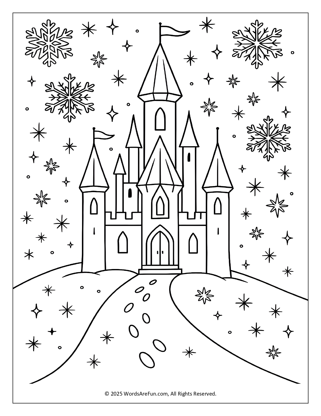 January Coloring Sheets