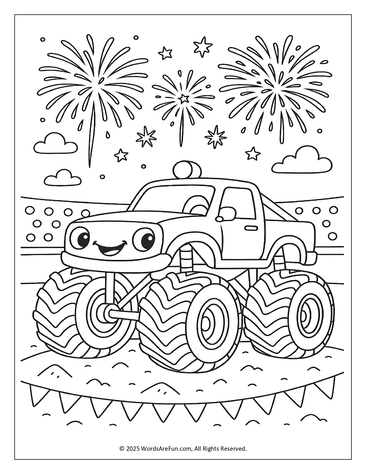 Monster Truck Coloring Pages