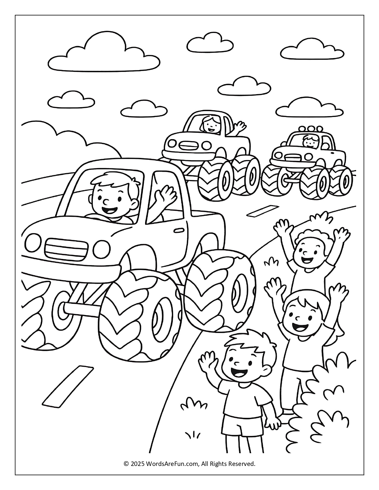 Monster Truck Coloring Pages