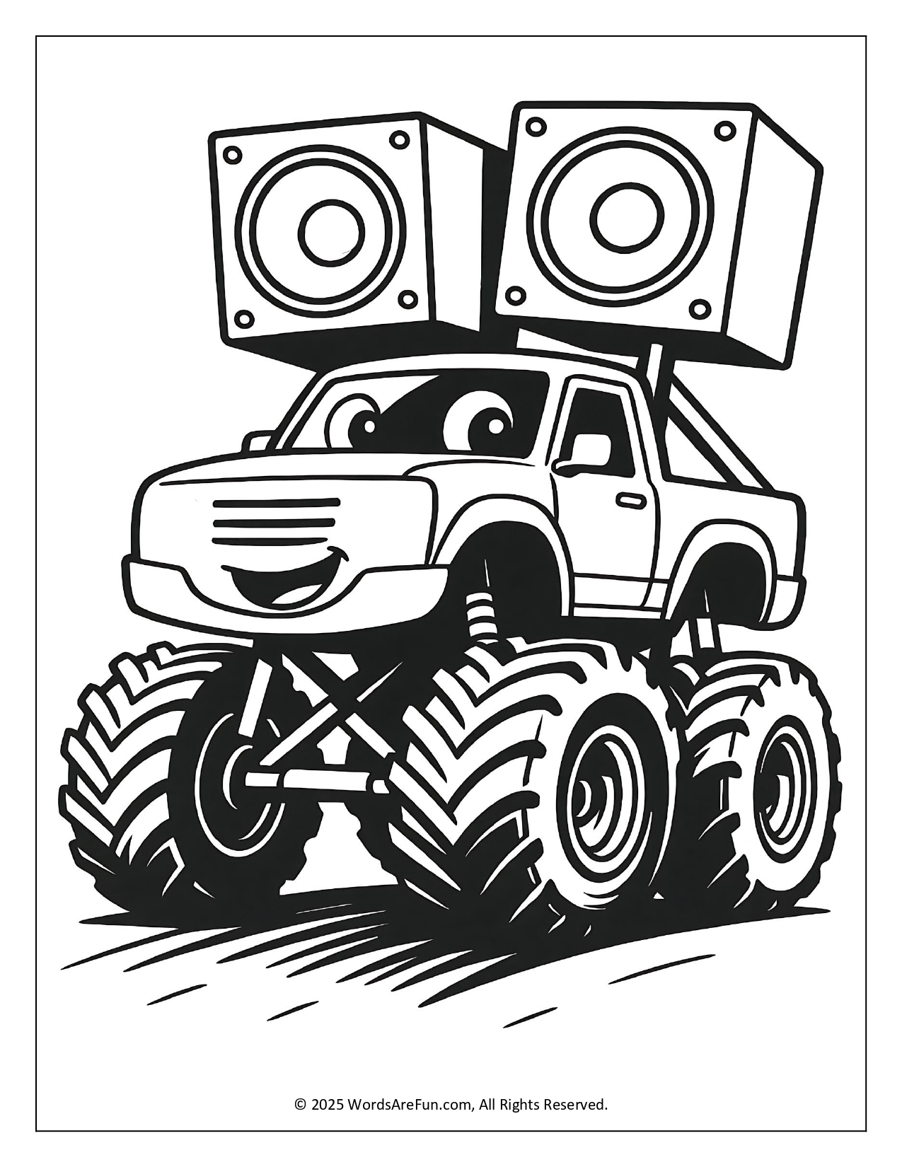 Monster Truck Coloring Pages