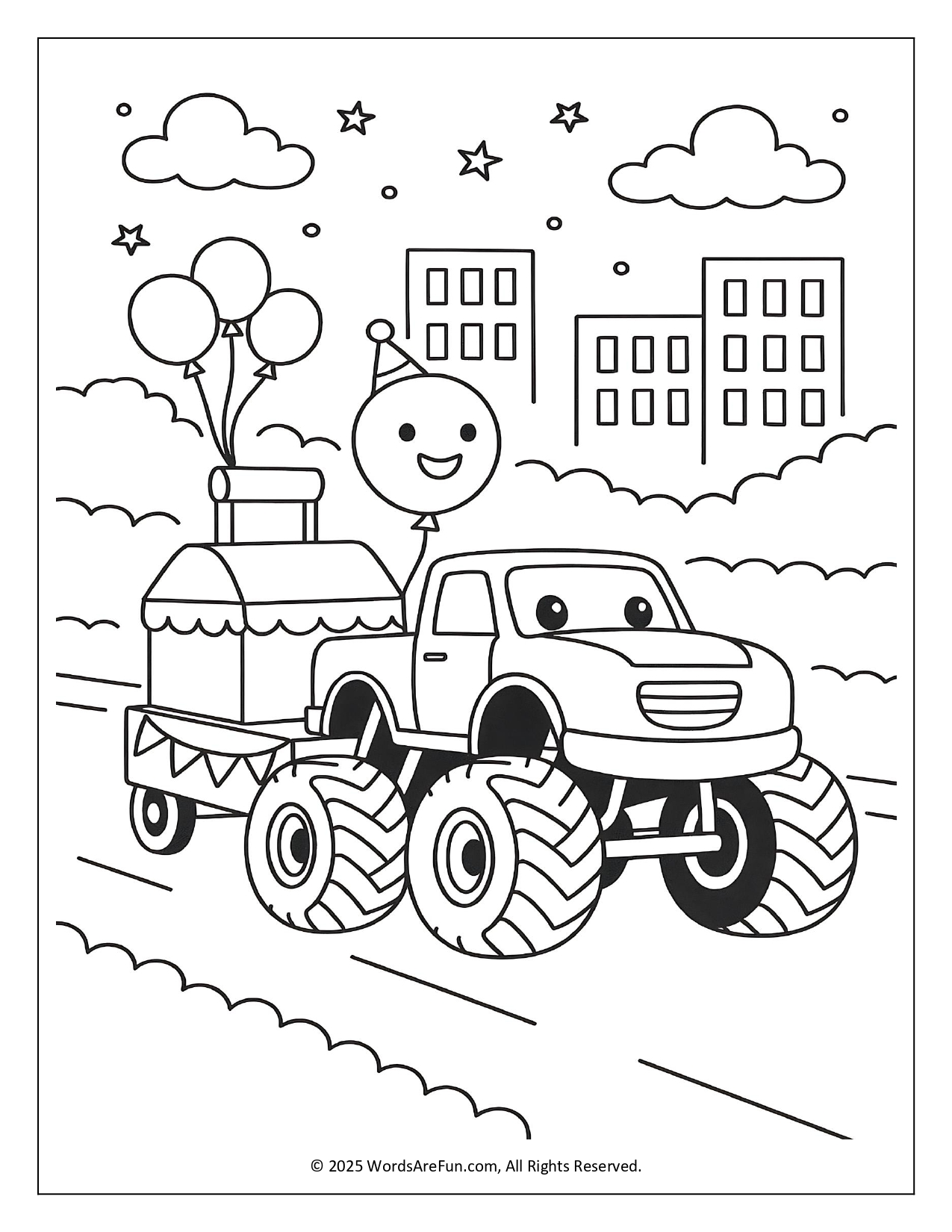 Monster Truck Coloring Pages